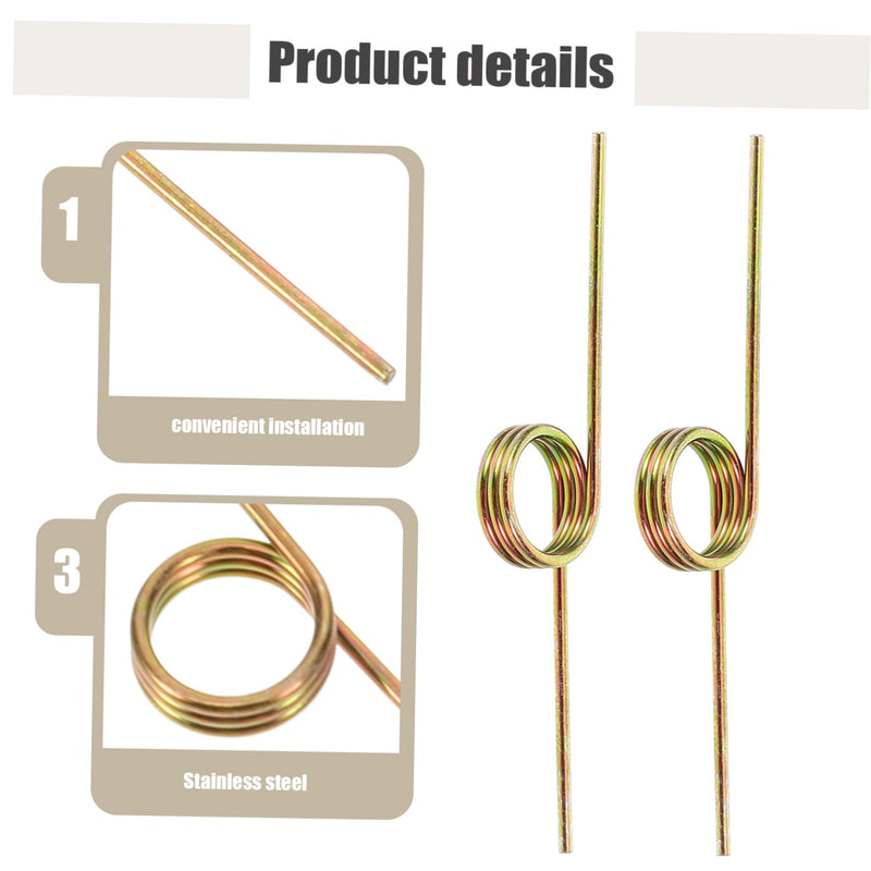 10Pcs Torsional Springs for Trash Can Lid Replacement Torsional Spring Parts Springs for Repairing Garbage Can Lids Torsional Spring Assortment 5.00X0.80X0.30CM Multi