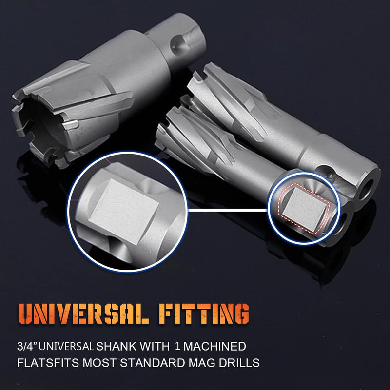 SagaSave 15MM x 35MM High Speed Steel Cyclone Annular Cutter，Metal Hole Cutter for Stainless Steel, Metal, Iron, Steel, Brass,Wood 1PCS 15mmX35MM