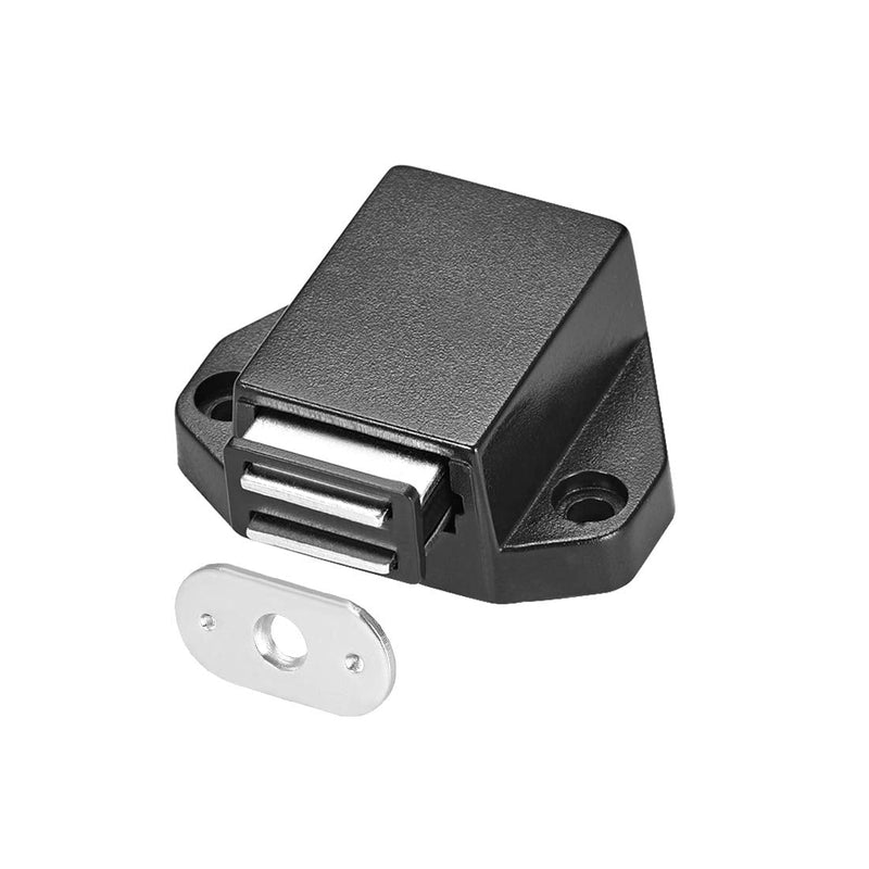 uxcell Touch Magnetic Latches Press Catch Latch for Cabinet Door Cupboard Black 4pcs