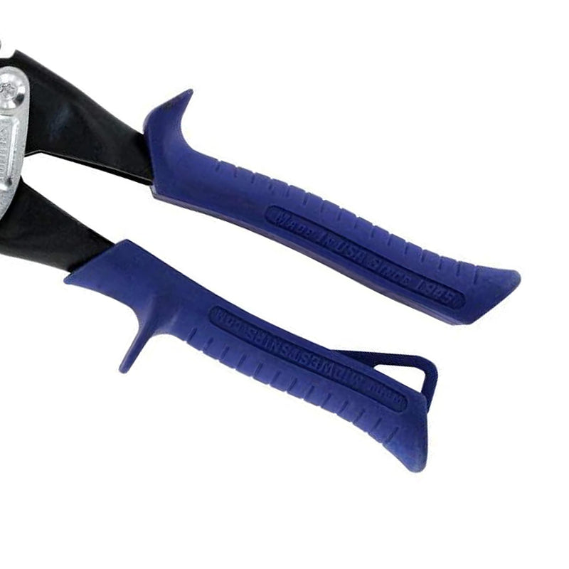 Midwest Snips MIDWEST Bulldog Aviation Tin Snip - Straight Cut Regular Tin Cutting Shears with Forged Blade & KUSH'N-POWER Comfort Grips - MWT-6716B Metal