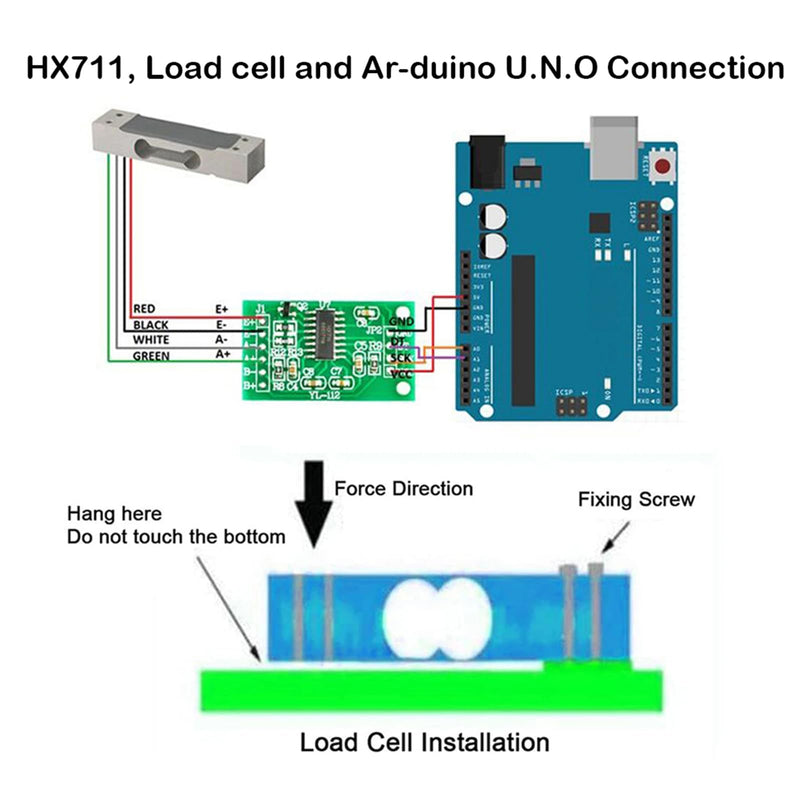 Digital Load Cell Weight Sensor 10kg High Precision Miniature Load Cells YZC-133 for Arduino DIY Electronic Portable Kitchen Scale Sensors(Pack of 2) 2PCS 10KG
