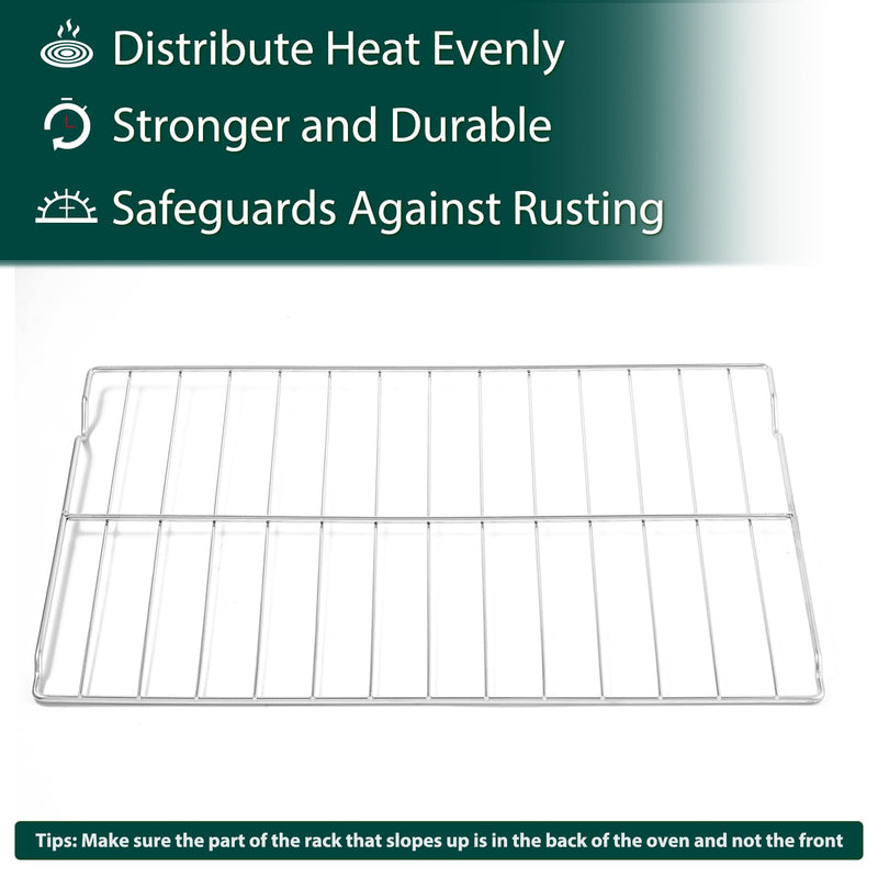 WPW10256908 Oven Rack Stove Replacement Parts for Whirlpool 304 Stainless Steel Gas Range Oven Rack Roper Maytag Kenmore jennair Amana Electric Shelf Rack W10256908 Stove Oven Racks Baking Rack 2 Pcs