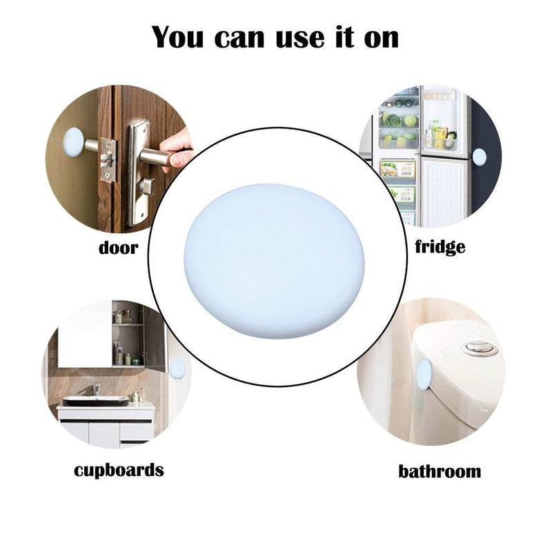 Wall Protectors from Door Knobs-Efbock White Silicone Door Stoppers Wall Protector-Premium Door Bumper Wall Guards for Home or Office -Self Adhesive Door Handle Bumper Guard Stopper Rubber Stop