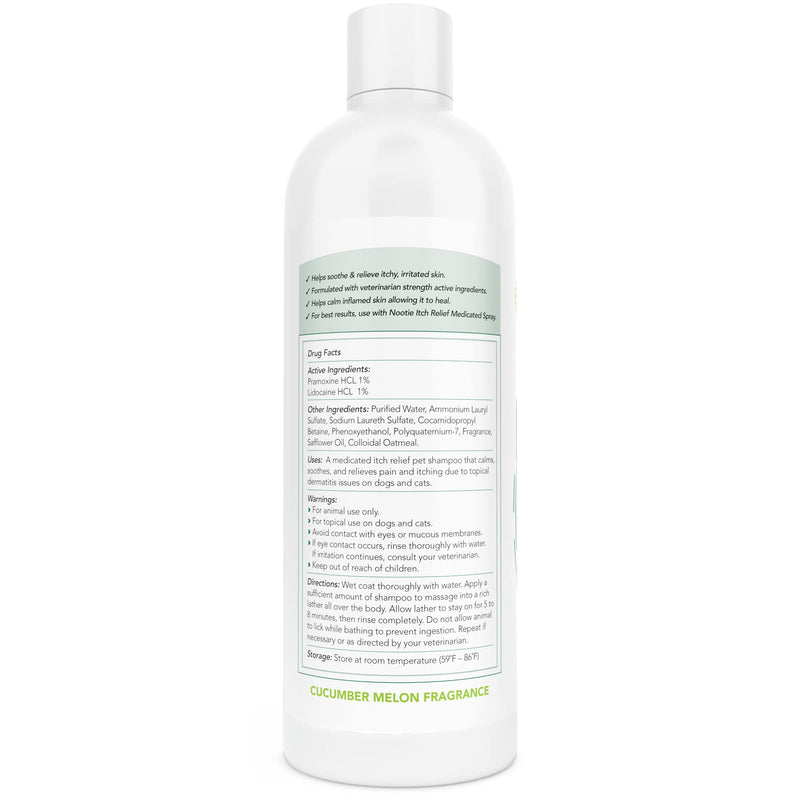Nootie Itch Relief Shampoo for Dogs and Cats, Relieves Itchy Skin Medicated Pet Shampoo, Sold in over 10,000 Vet Clinics and Pet Stores Worldwide, 8 oz - PawsPlanet Australia