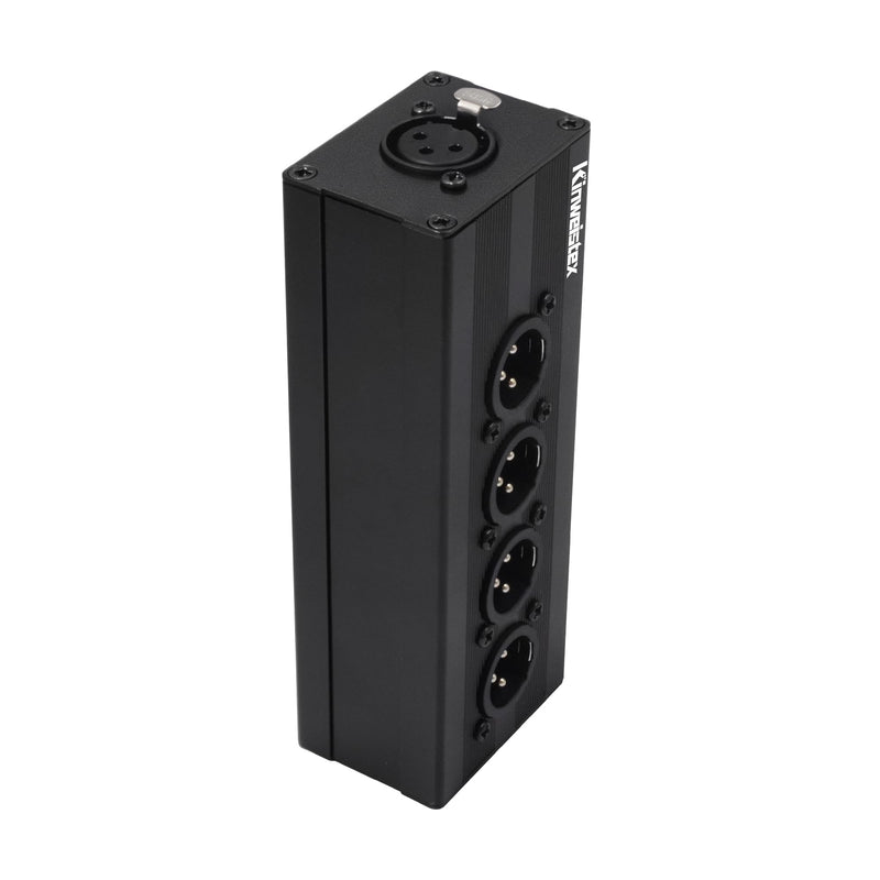 XLR 1 Female to 4 Male Audio Y Splitter Balanced 3-Pin XLR Splitter Box for Mixers Mics
