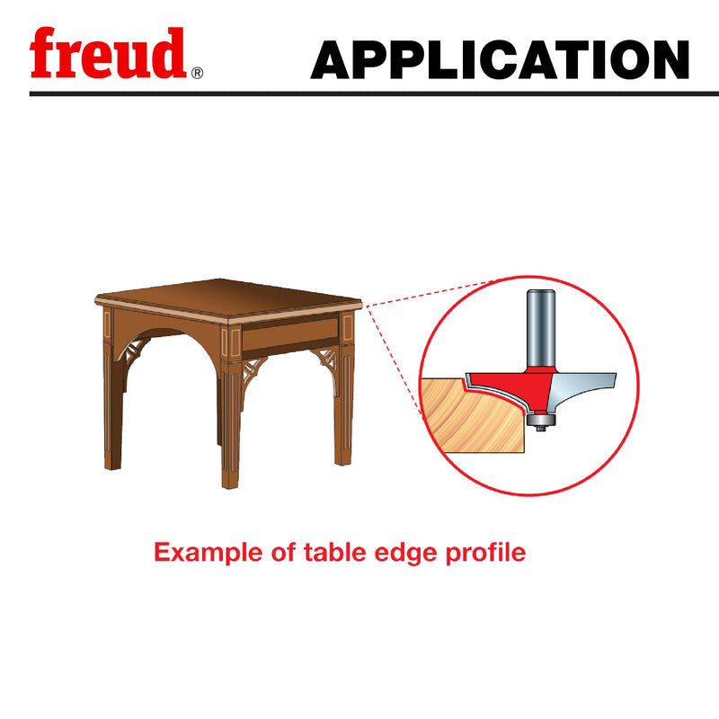 Freud 99-452: 2-5/8" (Dia.) Table Edge & Handrail Bit with 1/2" Shank