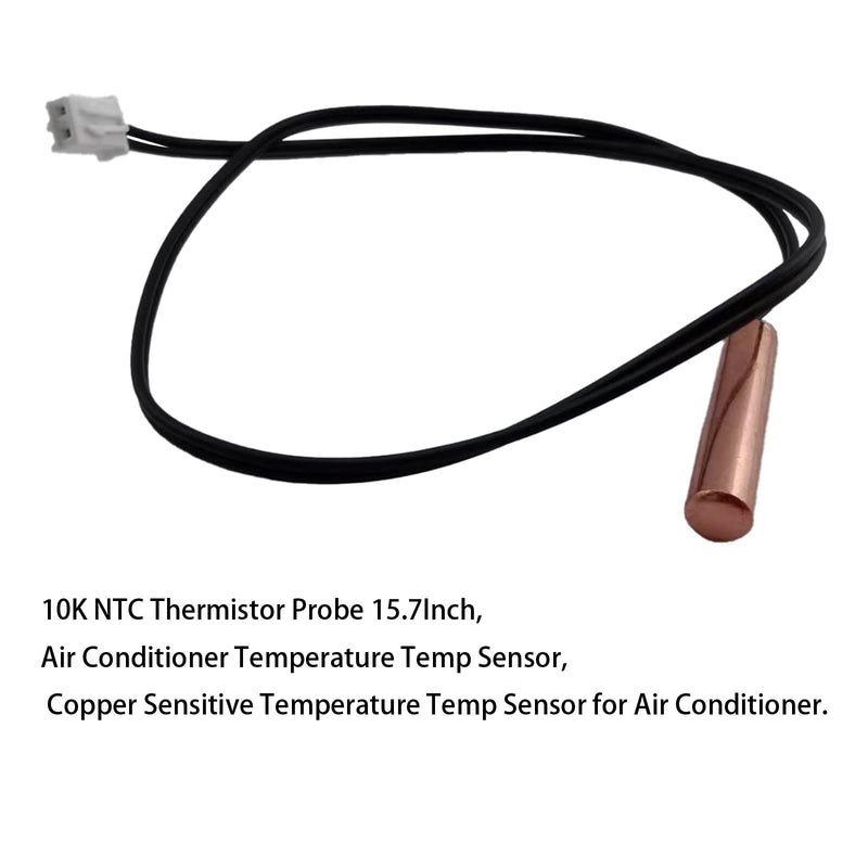 4 Pcs 10K NTC Thermistor Probe 15.7Inch, Air Conditioner Temperature Temp Sensor, Copper Sensitive Temperature Temp Sensor for Air Conditioner. 4 Pcs 10K NTC Thermistor Probe 15.7Inch