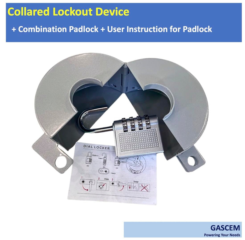 Door Knob Lockout Device (Matt Silver, 1 Padlock). Door Handle Lock - Prevents Doorknobs from Turning and Access to Keyhole. Childproof Door Knob Cover. Matt Silver