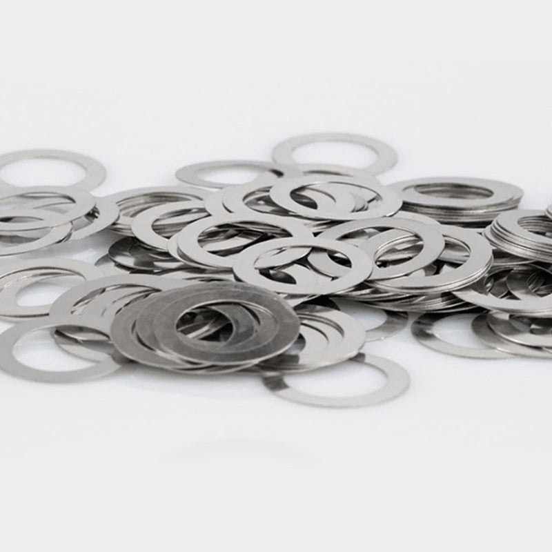KALESYUJIN-600PCS M3-M18-0.2Metal Shim Washers Ultrathin Gasket Thin Flat Washer Stainless Steel…
