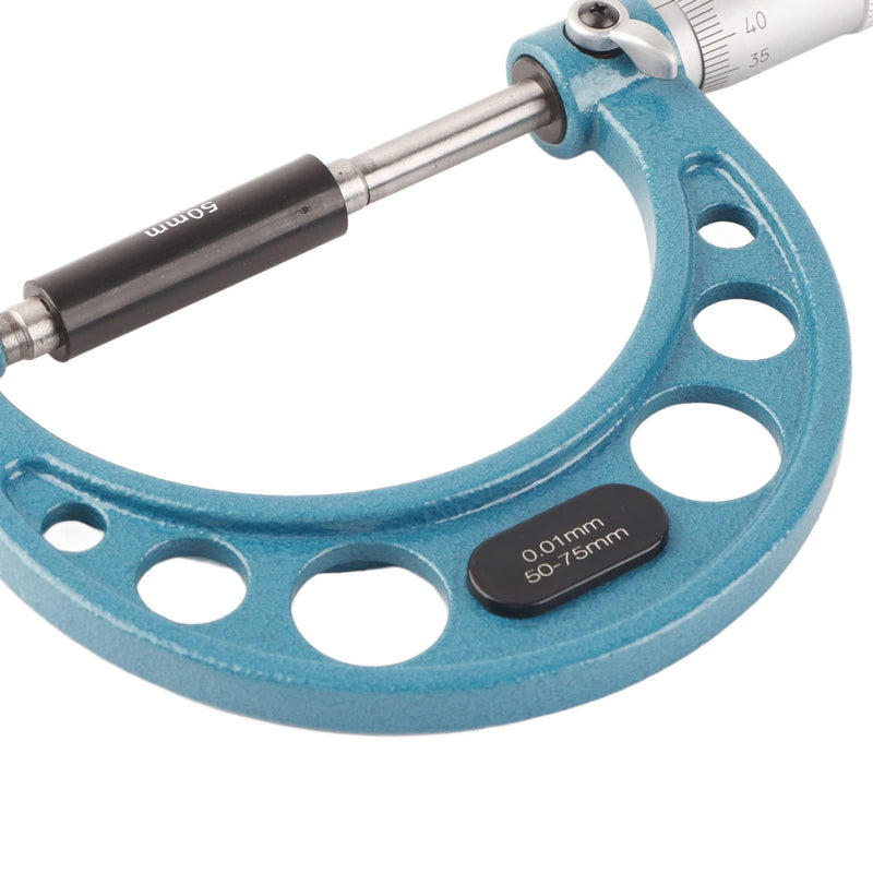 Outside Micrometer Outer Diameter Micrometer Gauge Micrometers Tool Measurement for Metric Thickness Outside Micrometers (50-75mm) 50-75mm