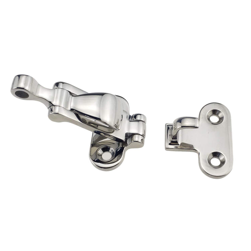 Four Packs Marine Grade 316 Stainless Steel Anti-Rattle Lockable Hold Down Clamp Latch