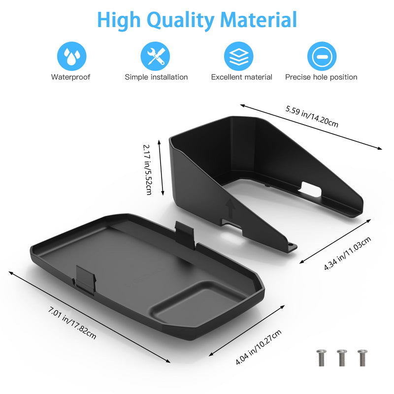 Sun Visor Cover Kit for Garmin Striker Plus 4 / Striker Vivid 4cv Fish Finder | Protective Screen Cover Anti-Glare Sun Shade for Clearer Screen Visibility