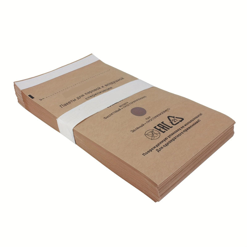 150 Self-Sealing Kraft Paper Pouches for Dry Heat Sterilization - Ideal for Dentist Tools and Nail Art Supplies - 2.9x5.9"/3.9x7.9"/5.1x7.9" Autoclave Cleaning Bags 150pcs(3 Size)