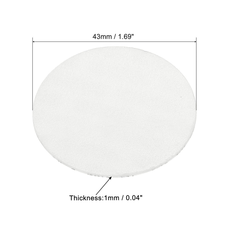 PATIKIL 43mm/1.69" Foam Lid Liner, 100 Pack PS Foam Resistant Tamper Pressure Sensitive Seal for Bottle Cap Liners Seals 43mm/1.69"