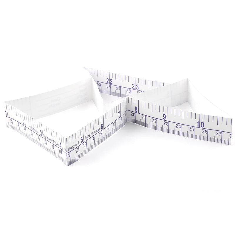 (Pack of 100) 24Inch/60CM Disposable Wound Measuring Rulers | Paper Tape Measure, Educare Measuring Tape, Wound Measurement Tools, Medical Measurement Ruler Paper Ruler-(Pack of 100)