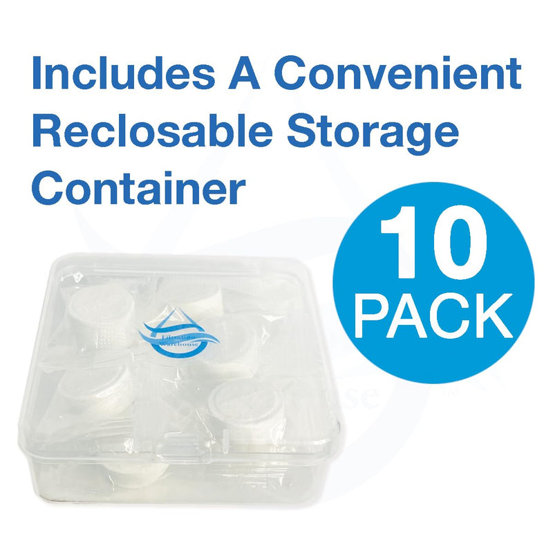 Replacement Pads - TEN PACK - For Mechanical Leak Detectors/Water Stop Valves, US Company! - For Under Sink Reverse Osmosis and Water Filtration Systems (18mm) 18mm