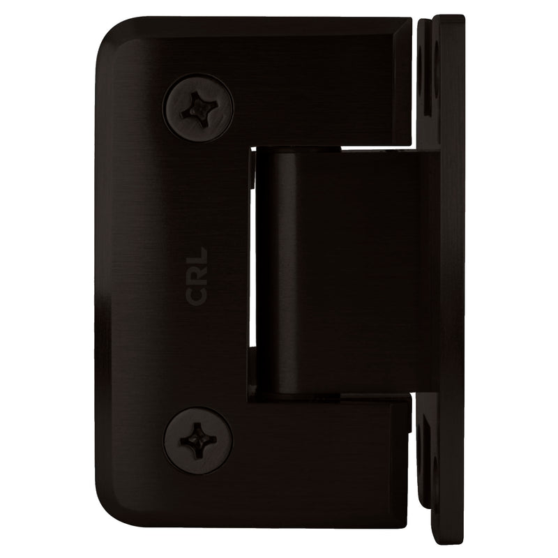 CRL Pinnacle 037 Series Oil Rub Bronze Wall Mount Full Back Plate Standard Hinge
