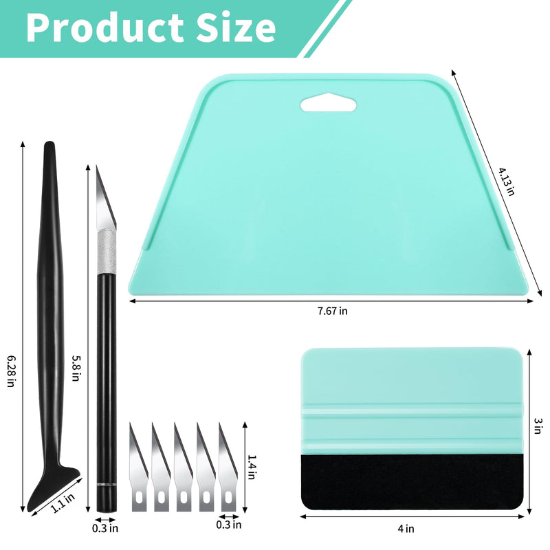 WRAPXPERT Wallpaper Tools Kit for Peel and Stick Wallpaper,Smoothing Tools for Wallpaper Apply,Vinyl Backsplash Tile,Contact Paper Vinyl Film,Window Film 01 Basic Kit