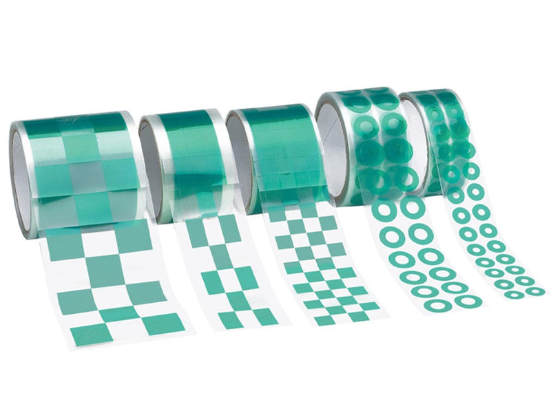 Caplugs PC01500 PC-SH Series - Powder Peel Green Discs, Squares, and Rectangles - Powder Coating, E-Coating, Anodizing, Green Polyester, Circle, 1-1/2" Disc Diameter, 500 Discs/Roll (SH-47220)