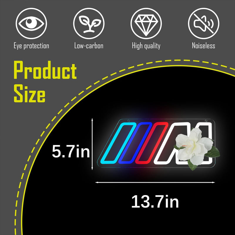 Car Neon Sign for Wall Decor Dimmable Led Neon Light Up Sign for Garage、Bedroom、Playroom、Car Repair Shop、 Christmas and Birthday Gifts T-car