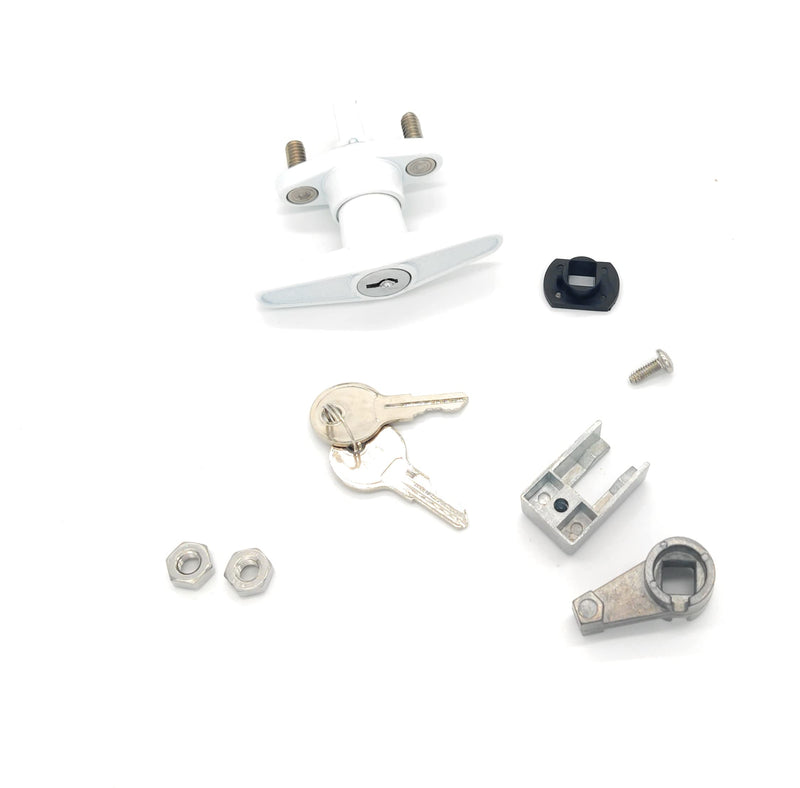 T-Handle Accordion Shutter Lock Kit, Includes 2 Matching Keys