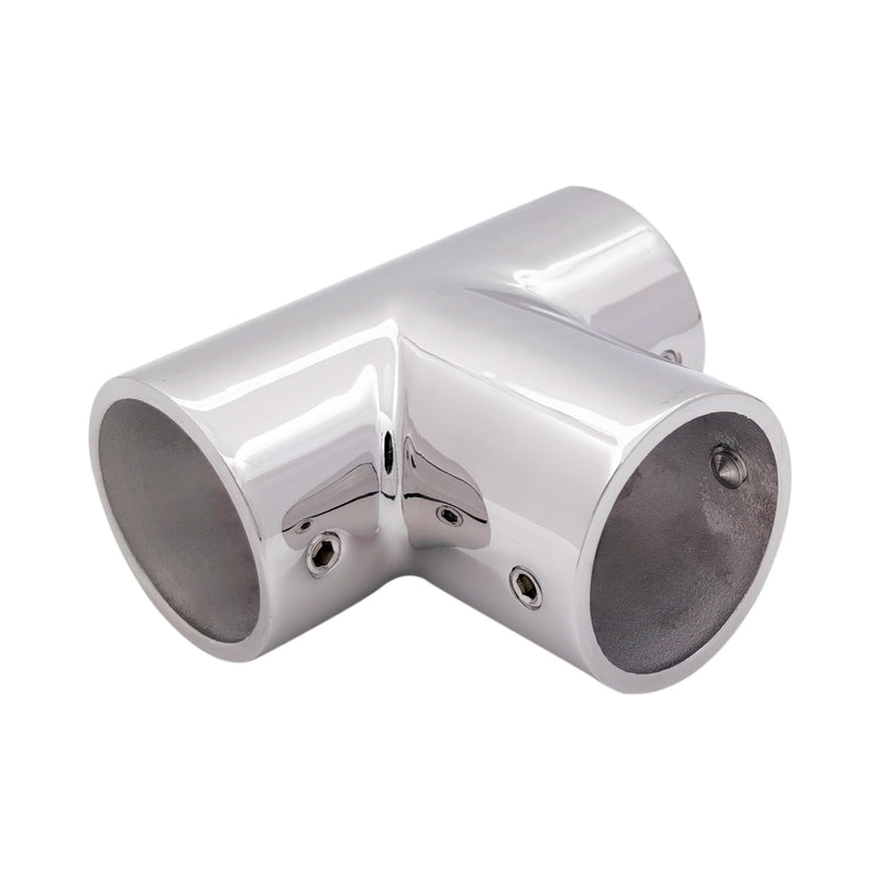 Marine Grade Heavy Dudy 11/4IN Pipe Hand Rail Tee 316 SS Mirror Polished Hand Rail Fitting-90 Degree 11/4IN3 Way Corner Elbo