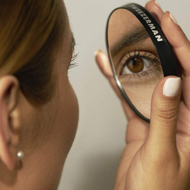 Tweezerman Professional 12X Magnifying Mirror Attaches To Any Smooth Surface