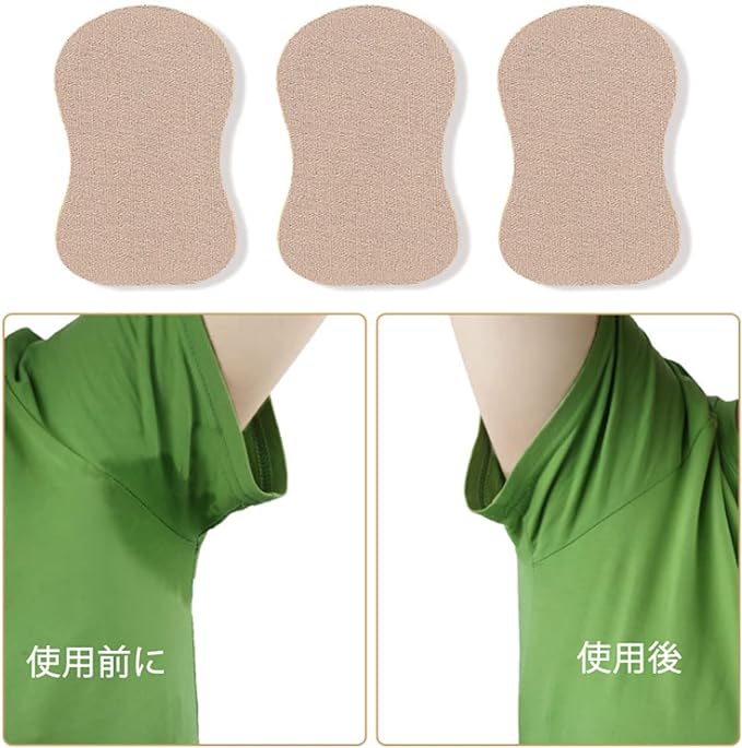 Lasando Sweat Sheet, Underarm Sweat Pad, Underarm Sweat Absorption Pad, Direct Attachment to Armpits, Fragrance, Prevents Faded Stains & Heat Prevention, Skin Color, 10 Pieces, Used for Soles and - NewNest Australia