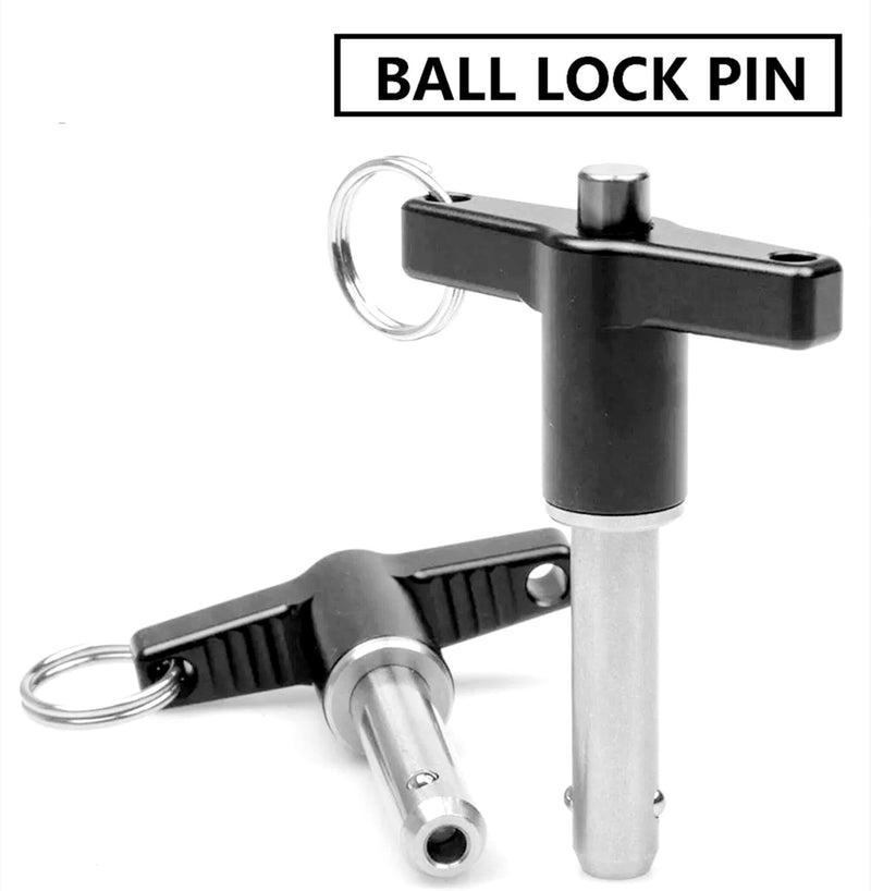 NRC&XRC Stainless Steel 304 Push-Button Quick Release Pin T Handle Lock Pins, Pin Dia 5/8IN(16MM).Usage Length 80MM(3.15in) with Lanyard Cable (1Pack, Specs(Dia)XLength:16*80mm) 1Pack