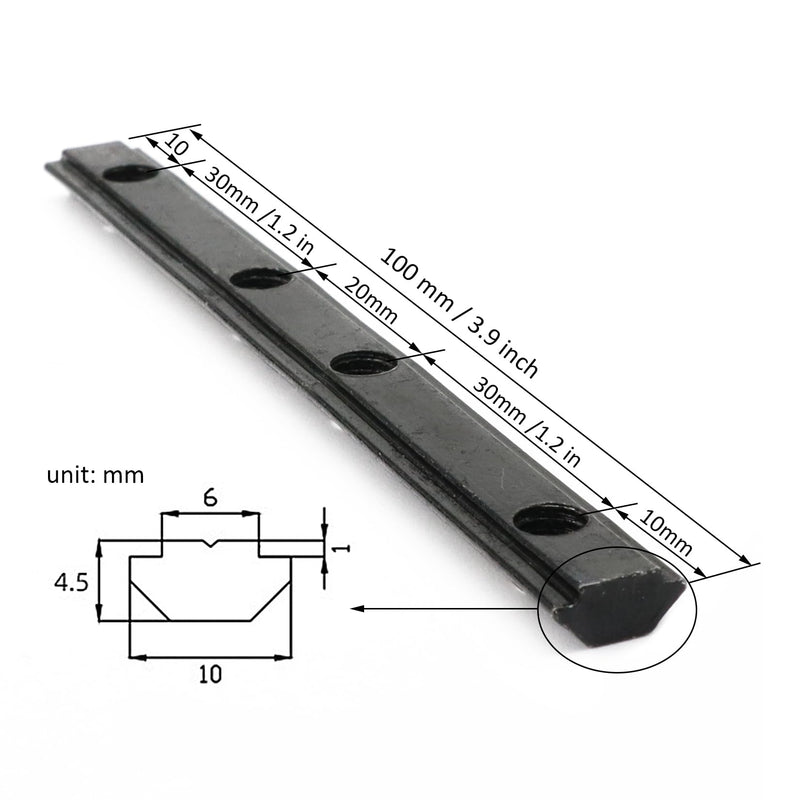 20Pcs 2020 Aluminum Extrusion T Slot Corner Bracket Extruded Hardware Straight Line Connector with Screw for 20 Series Black 20/20 80 20 2040 T V Slot Aluminum Profile Length Fasteners 20Pcs Straight Bracket with Screw
