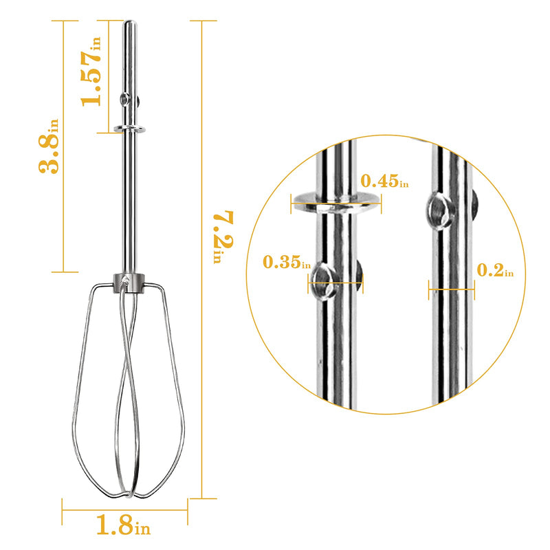 Hand Mixer Turbo Beaters for KitchenAid W10490648,KHM2B, AP5644233, PS4082859