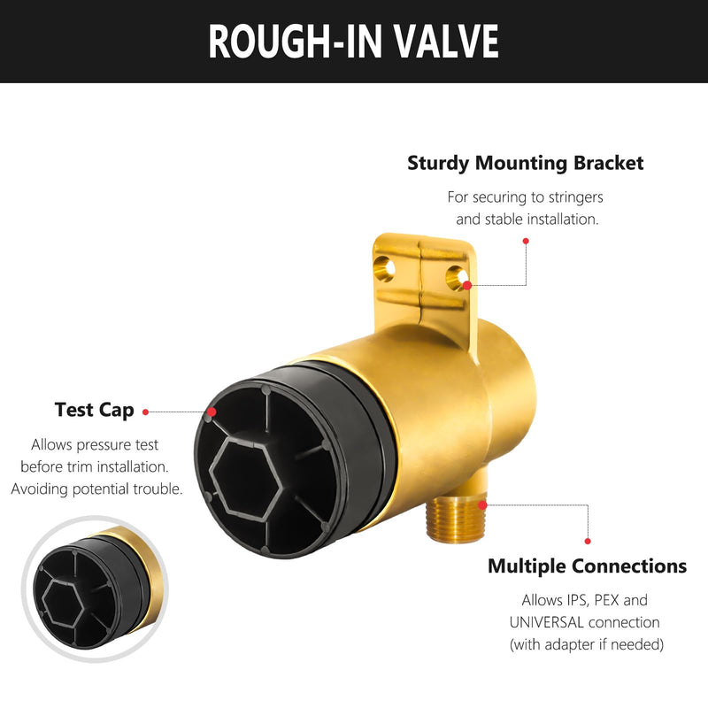R50200 Brass Body Spray Rough-in Valve for D Body Spray Trim Kit