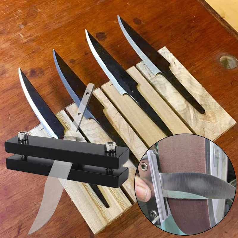SCOTTCHEN Hardened File Guide Knife Making Tool, Hardened Metal Hardness up to 55, File Guide For Belt Sander, Knife Makers File Guide Knife File Guide