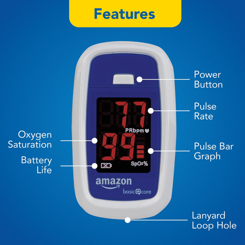 Amazon Basic Care Pulse Oximeter (Previously Healthwise)