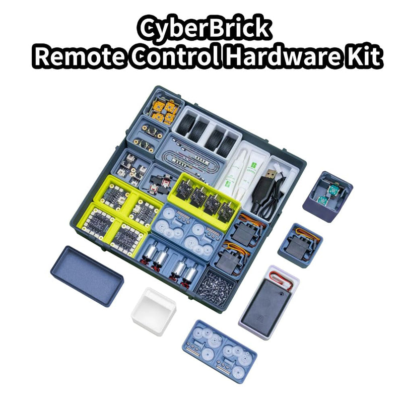 Bamboo Lab Original CyberBrick 3D Printing Remote Control Hardware Kit for Bambu Lab 3D Printer (Beginner Kit (ZK004)) Beginner Kit (ZK004)