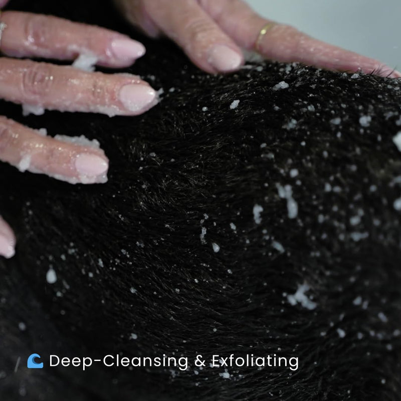Exfoliating Dead Sea Salt & Coconut Oil Dog Scrub - Deep-Cleansing, Anti-Itch, Moisturizing with Oatmeal & Essential Oils - PawsPlanet Australia