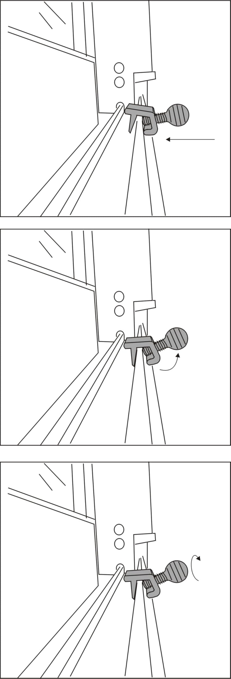 QCAA Sliding Window Security Lock, Aluminum, Sliver, 24 Pack, Made in Taiwan 24pack Silver