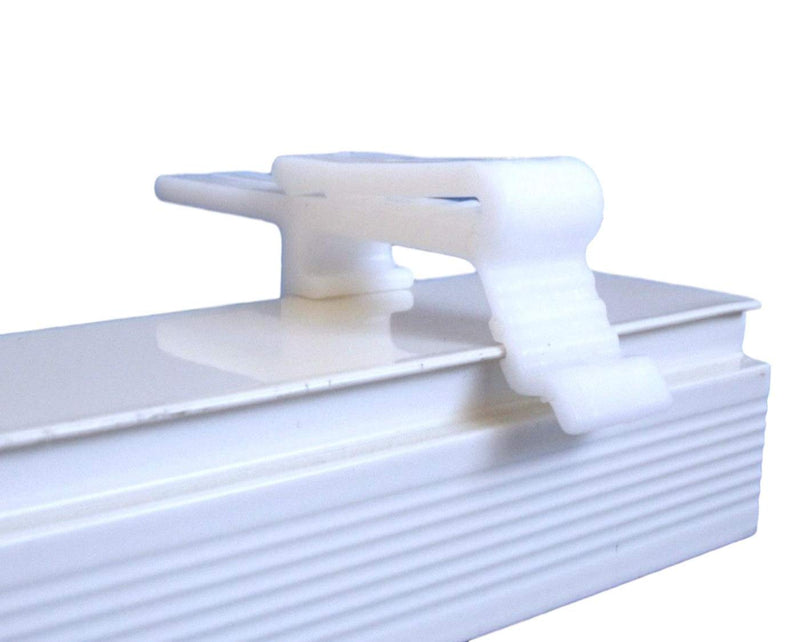 6pcs Valance Clip Vertical Blinds Dust Cover Holder Bracket for 1-1/2" or 1-9/16" Head Rails across the Top