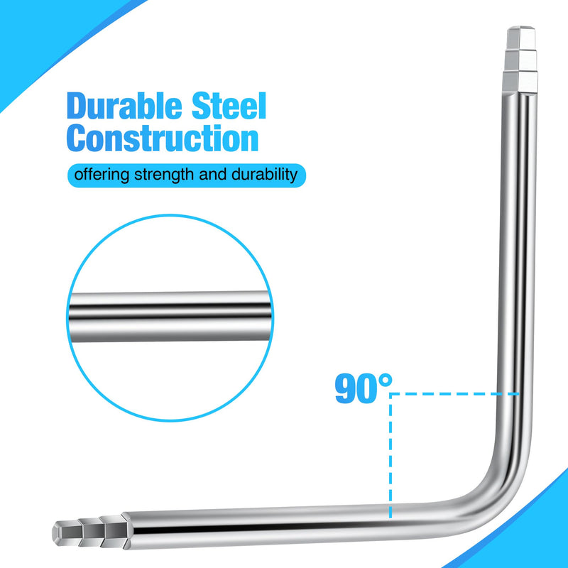 Enhon Faucet Seat Wrench, Compatible with Danco 80439 Faucet Removal Tool, For Use to Install Faucet Compression Seats, Hex or Square Steel Faucet Seats Tool, 2 Sided Wrench Configuration