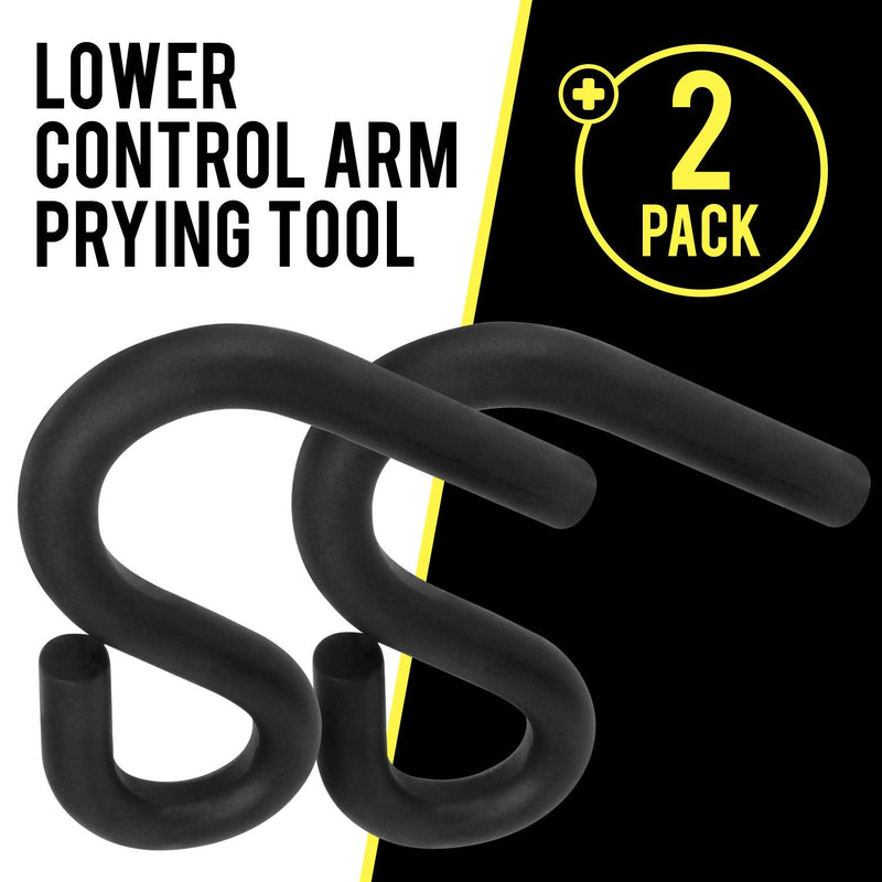 Mission Automotive 2 Pack Lower Control Arm Prying Tool - Works For Most Front-Wheel Drive Vehicles - Get The Job Done Right - Turns A Two Man Job Into A One - Works With 7/8" Diameter Pry Bar