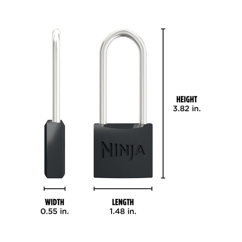 Ninja FrostVault Padlocks, 2-Pack, Durable Heavy Duty Hardened Steel Locks with Double Bolt, Designed to Fit Ninja FrostVault