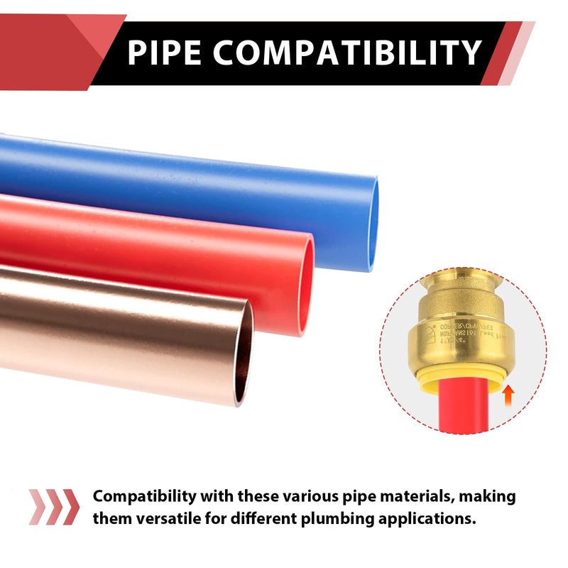 2Pcs EFIELD Push fit 1 Inch x 1 Male Adapter Fitting(PF152-2) Pack of 2 1''x1''