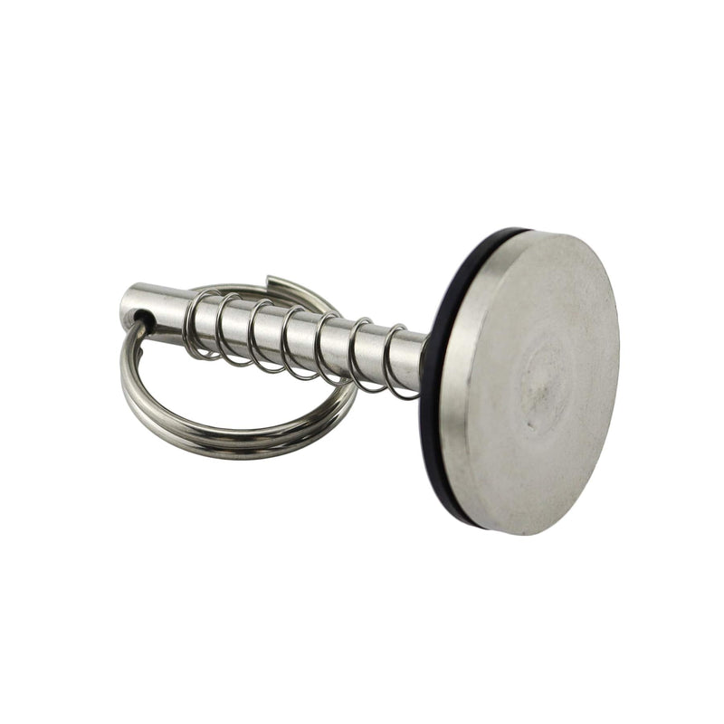 Stainless-Steel 316 Dia:1/4in（6.3MM） Hatch Cover Pull Handle with Spring Hidden Pin Button for Fishing Boat Yacht 2 PACK