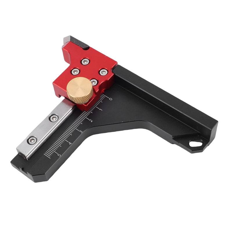 LICAEVEY Woodworking Height Gauge, Precision CNC Machined Aluminum Alloy Depth Measuring Tool with Dual Scale for Table Saw, Router Table, Drill Press