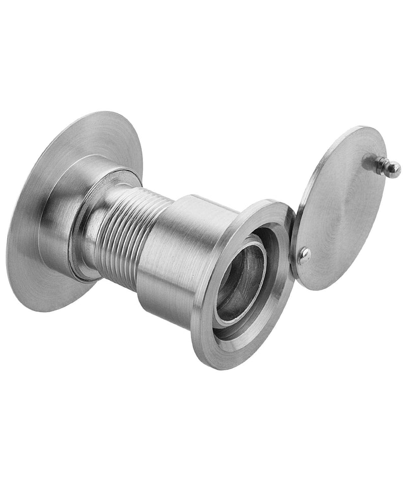 Earl Diamond - Solid Brass Door Peep Holes for Front Door, 220-Degree Door Viewer Peephole with Heavy Duty Rotating Privacy Peephole Cover for 1-21/32" to 2-1/8" Thick Door (Satin Nickel Finish) Satin Nickel Finish