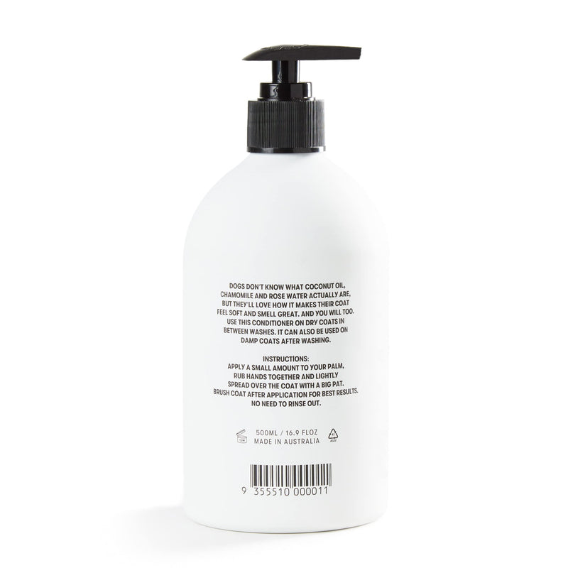 DOG by Dr. Lisa Leave-in Conditioner w/Coconut Oil, Rose Water, Chamomile, Natural, No Rinse, Moisturizing Coat & Skin Conditioning Treatment w/Plant Based Essential Oils, Vegan,16.9 oz Bottle - PawsPlanet Australia