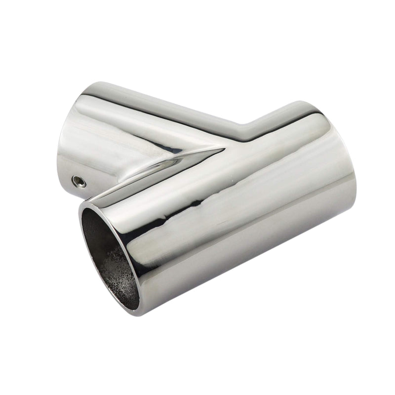 NRC&XRC Marine Grade 316 Stainless Steel Polished Hand Rail Fitting- 60 Degree T/Tee for 1-1/4" Tube（1PC）