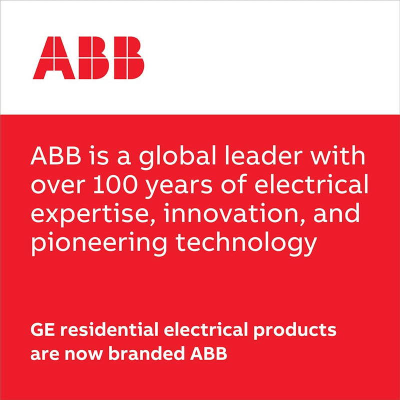 ABB Q-Line® THQL1120GFT Ground Fault Circuit Breaker • 20 Amp Single-Pole Breaker • GFCI Protection • 120/240 VAC • 10 kAIC Interrupt Rating • Plug-On Pigtail Breaker for Load Centers
