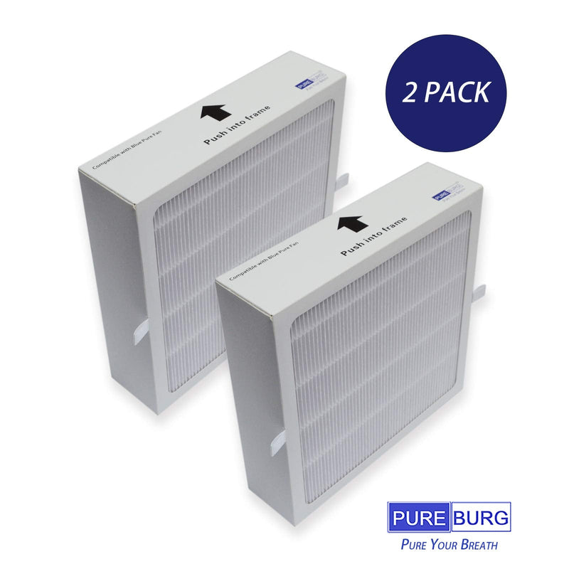 PUREBURG Replacement Filter Compatible with Blueair Blue Pure Purifying Fan