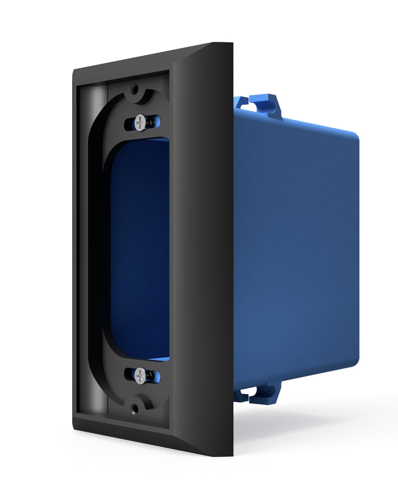 Ring Doorbell Mount - Hidden River Lab genuine Wall plate for Ring Wired Doorbell PRO (formerly Ring PRO2) - Premium adapter plate - Black